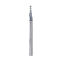 Drillpro 10 PCS 2 mm HRC55 TiAlN 4 flûtes Fraise en bout Fraise en carbure de tungstène Fraise CNC Outil