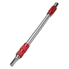 Drillpro 10 pcs 200mm Rouge Métal Flexible Extension Foret Arbre 1/4 Pouce Hex Tournevis Bit Holder