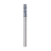 Drillpro 10 PCS 4 mm HRC55 TiAlN 4 flûtes Fraise en bout Fraise en carbure de tungstène Fraise CNC Outil
