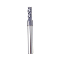 Drillpro 10 PCS 5 mm HRC55 TiAlN 4 flûtes Fraise en bout Fraise en carbure de tungstène Fraise CNC Outil