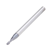 Drillpro 10 PCS R1mm Nez à bille en carbure de tungstène Fraise en bout HRC55 TiAlN Revêtement Fin Fraise CNC Outil