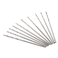 Drillpro 10 pièces 0.4-2.0mm foret HSS haute vitesse en acier tige droite foret hélico dal pour perceuse hélico dale à m