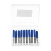 Drillpro 10 pièces 15 degrés 0.1 / 0.2 / 0.3mm pointe 3.175mm embout de gravure de tige outil CNC