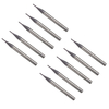Drillpro 10 pièces 1mm 4 cannelures fraise fraise en carbure de tungstène fraise CNC outil