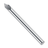 Drillpro 10 pièces 3.175mm tige de gravure embout fraise 60 degrés pointe 0.1mm carbure 3D fraise travail du bois sculpt