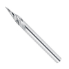 Drillpro 10 pièces 3.175mm tige embout de gravure en bout fraise 20 degrés pointe 0.1mm carbure 3D fraise travail du boi