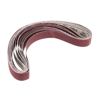 Drillpro 10 pièces 40 à 1000 grains 30mm x 580mm bandes abrasives pour accessoire de ponceuse à bande utiliser moteur/me