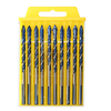 Drillpro 10 pièces 6 mm 8 mm Triangle foret hélico dal multifonctionnel scie-trou ensemble pour béton brique bois