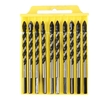 Drillpro 10 pièces 6mm 8mm trou scie Cutter Triangle foret hélico dal béton verre céramique tuile marbre foret