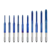 Drillpro 10 pièces bleu Nano taraud à filetage M1-M3.5 HSS bouchon métrique taraud à vis taraud perceuse taraud