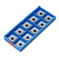 Drillpro 10 pièces CNMG120404-AK Insert en carbure MCGNR/L1616H12 Insert de porte-outil utilisé pour laluminium