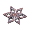 Drillpro 10 pièces DCMT070204 VP15TF insert en carbure pour SDNCN1010H07 / SDNCN1212H07 porte-outil de tournage