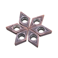 Drillpro 10 pièces DCMT070204 VP15TF insert en carbure pour SDNCN1010H07 / SDNCN1212H07 porte-outil de tournage