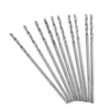 Drillpro 100 pièces 1.0mm foret HSS acier haute vitesse foret hélico dal à tige droite pour foret hélico dal à main