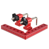 Drillpro 100/120/140 mm Échelle métrique bilatérale Travail du bois Serrage de précision Carré en forme de L Fixation au