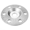 Drillpro 100mm carbure de tungstène voir à travers le disque de façonnage du bois Disque de sculpture biseauté avec trou
