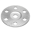 Drillpro 100mm Carbure de tungstène Voir à travers le disque de façonnage du bois Disque de sculpture plat avec trou 16m