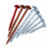 Drillpro 100Pcs 25-63mm SQ2 Vis à trou de poche Filetage grossier Travail du bois Vis autotaraudeuse Trou oblique Vis Dr