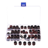 Drillpro 104pcs tambour de ponçage de papier abrasif avec polisseur de tête de meulage de mandrin de 3mm outil abrasif