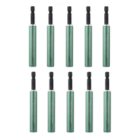 Drillpro 10pcs 100mm Porte-embout de tournevis flexible 1/4 pouce hexagonal Support dextension magnétique pour perc