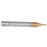 Drillpro 10PCS 1.5mm Titanium Coated HSS 4 Flute End Mill Cutter CNC Drill Bit Milling Cutter