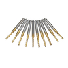 Drillpro 10pcs 1.8mm Titane Enduit Gravure Fraise Fraise Carbure Fraise