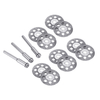 Drillpro 10Pcs 20/22/25 / 30mm Lame de scie enduite de diamant 8 trous disques de coupe avec mandrin 3Pcs pour Dremel