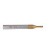 Drillpro 10PCS 2.5mm Titanium Coated HSS 4 Flute End Mill Cutter CNC Drill Bit Milling Cutter