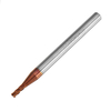 Drillpro 10pcs 2mm 4 flûtes Fraise en carbure de tungstène Fraise HRC55 AlTiN Revêtement Fraise en bout CNC Tool