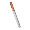 Drillpro 10pcs 4mm 4 flûtes Fraise en carbure de tungstène Fraise HRC55 AlTiN Revêtement Fraise en bout CNC Tool
