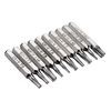 Drillpro 10pcs 4mm CR-V Tournevis Embout Set Fendue Torx Lot De Tête Embout Mobile Téléphone Outils De Réparation Kit