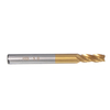 Drillpro 10PCS 5.0mm Titanium Coated HSS 4 Flute End Mill Cutter CNC Drill Bit Milling Cutter