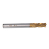 Drillpro 10PCS 6.0mm Titanium Coated HSS 4 Flute End Mill Cutter CNC Drill Bit Milling Cutter
