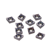 Drillpro 10pcs CCMT060204-SM Insert de carbure pour SCLCR tournant porte-outil