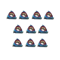 Drillpro 10pcs HRC45 Bleu Nano 11IR A60 Insertion de Filetage Intérieur de Carbure Insérer pour Outil de Tournage