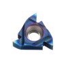 Drillpro 10pcs HRC45 Bleu Nano 16ER AG60 Insert en carbure Insert de filetage externe