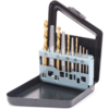 Drillpro 10Pcs HSS EX1-EX5 Ensemble dextracteurs de vis endommagés et ensemble de forets à main gauche 5 / 64-19 /