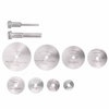 Drillpro 10Pcs HSS Lame De Scie Circulaire Set Disque De Coupe Disque Avec Mandrins 3.175 et 6.35mm