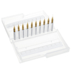 Drillpro 10PCS Masque en carbure de tungstène Moule de forage 0.2 / 0.25 / 0.3mm Titanium Placage PCB Foret pour Meltblo