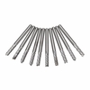 Drillpro 10pcs morceaux de gravure de fraise de bout de carbure de tige de 3.175mm