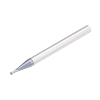 Drillpro 10PCS R0.75mm Nez à bille en carbure de tungstène Fraise en bout HRC55 TiAlN Revêtement End Milling Cutter CNC