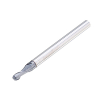 Drillpro 10PCS R1.5mm Nez à bille en carbure de tungstène Fraise en bout HRC55 TiAlN Revêtement End Milling Cutter CNC T