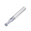 Drillpro 10PCS R2.5mm Nez à bille en carbure de tungstène Fraise en bout HRC55 TiAlN Revêtement End Milling Cutter CNC T