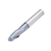 Drillpro 10PCS R4mm Nez à bille en carbure de tungstène Fraise en bout HRC55 TiAlN Revêtement End Milling Cutter CNC Too