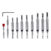 Drillpro 11 Pcs 5/64 à 1/4 pouce auto-centrant Foret Charnière Tapper Core Foret Set Magnétique Anneau Tournevis Embouts