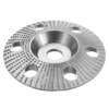 Drillpro 110mm Carbure de tungstène Voir à travers le disque de façonnage de bois Disque de sculpture avec trou 16mm Alé