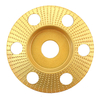 Drillpro 110mm Carbure de tungstène Voir à travers le disque de façonnage du bois Disque de sculpture biseau avec trou 2