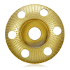 Drillpro 110mm Carbure de tungstène Voir à travers le disque de façonnage du bois Disque de sculpture rond avec trou 22m