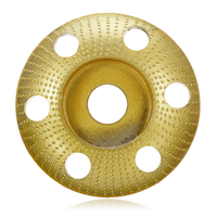 Drillpro 110mm Carbure de tungstène Voir à travers le disque de façonnage du bois Disque de sculpture rond avec trou 22m