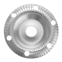 Drillpro 110x22mm Meuleuse dangle Disque de façonnage du bois Voir à travers le disque de sculpture sur roue avec t
